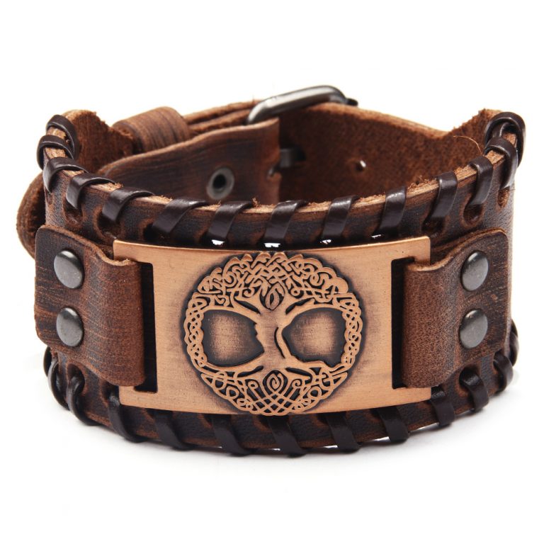 Bracelet Yggdrasil Premium-Leather (Brown)