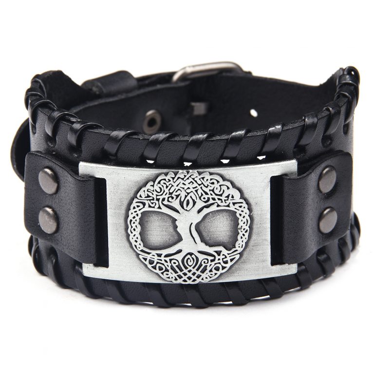 Bracelet Yggdrasil Premium-Leather (Black)