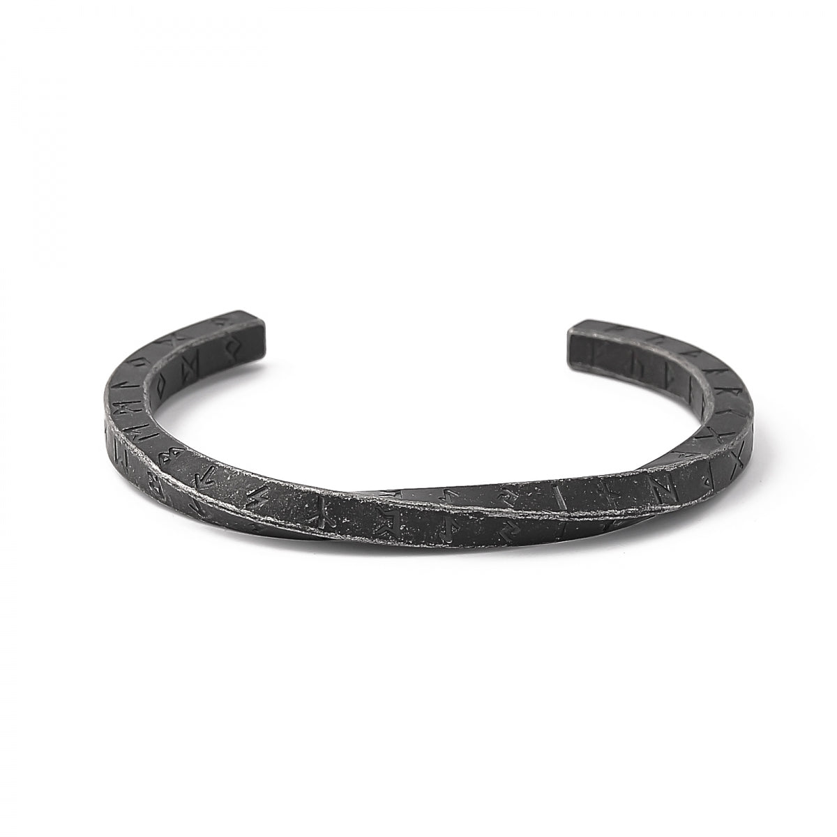 Runic Twisted Arm Ring Antik