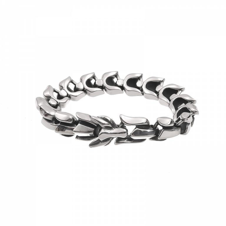 Armband „Drache Massiv“ – Silber