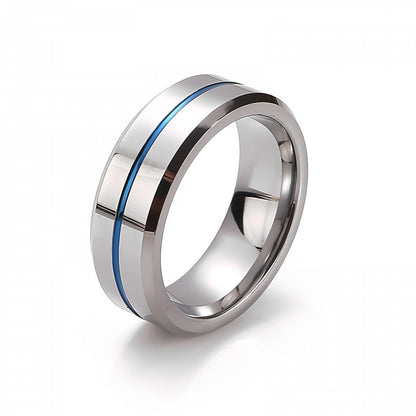 Tungsten "Trilogy of Strength" Silver-Blue Edition