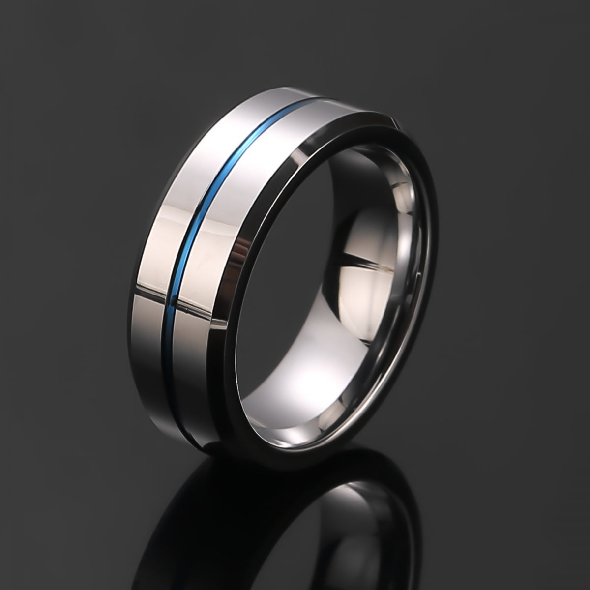 Tungsten "Trilogy of Strength" Silver-Blue Edition