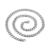 Curbchain 9mm Halsband Rostfritt stål