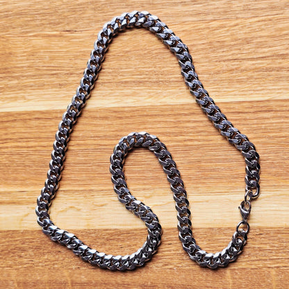 Curbchain 9mm Necklace Stainless steel