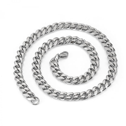 Curbchain 10,5mm Necklace Stainless Steel