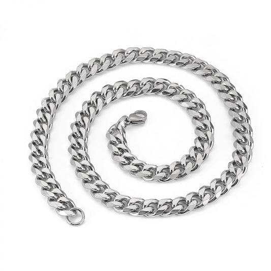 Curbchain 10,5mm Necklace Stainless Steel