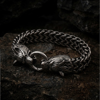 Bracelet Geri och Freki-Eternal Pack Stainless Steel