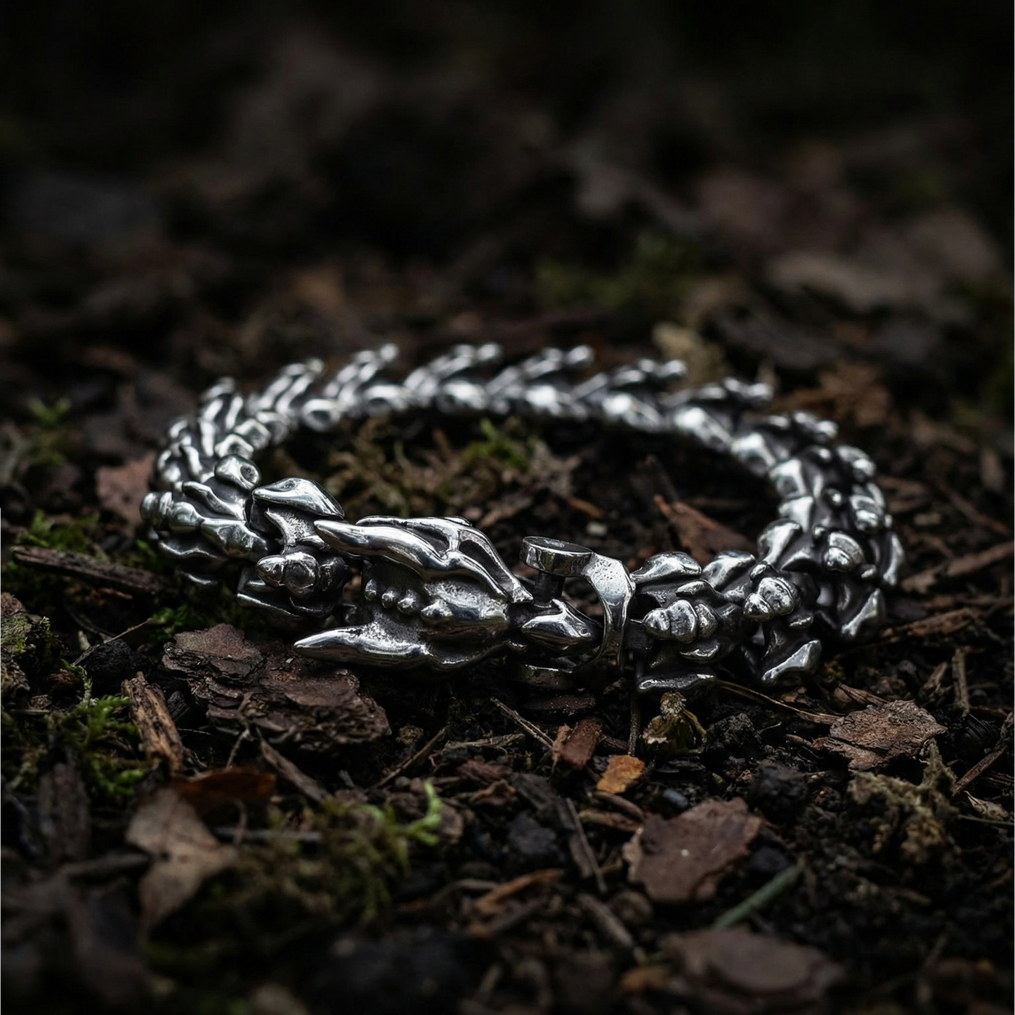 Armband Drachenknochen - Silber