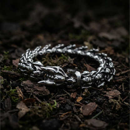 Armband Drachenknochen - Silber
