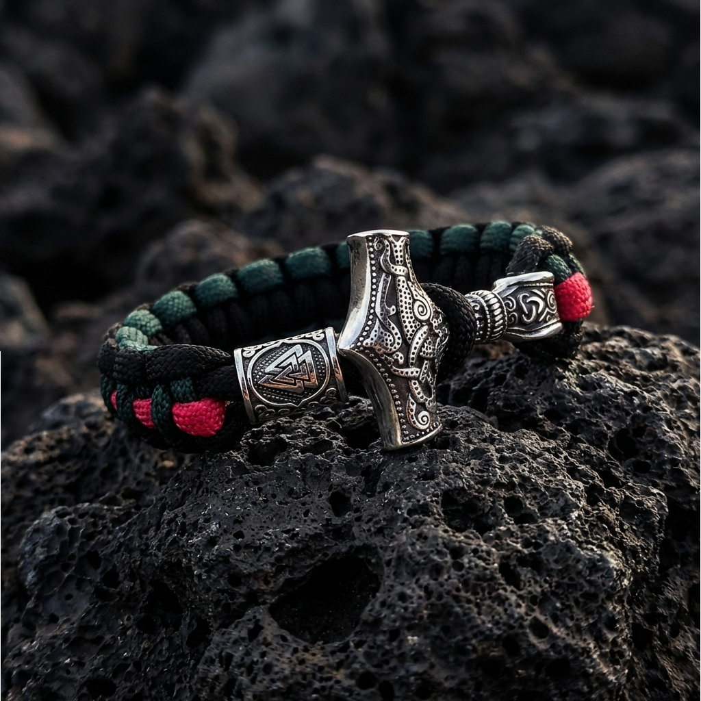 Bracelet Mjölnir Asgard Knot – Wildwood Edition