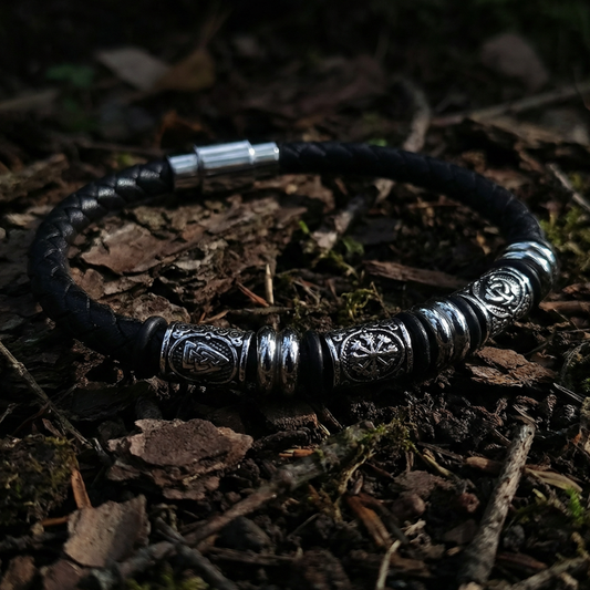 Lederarmband "Viking-Amulett"