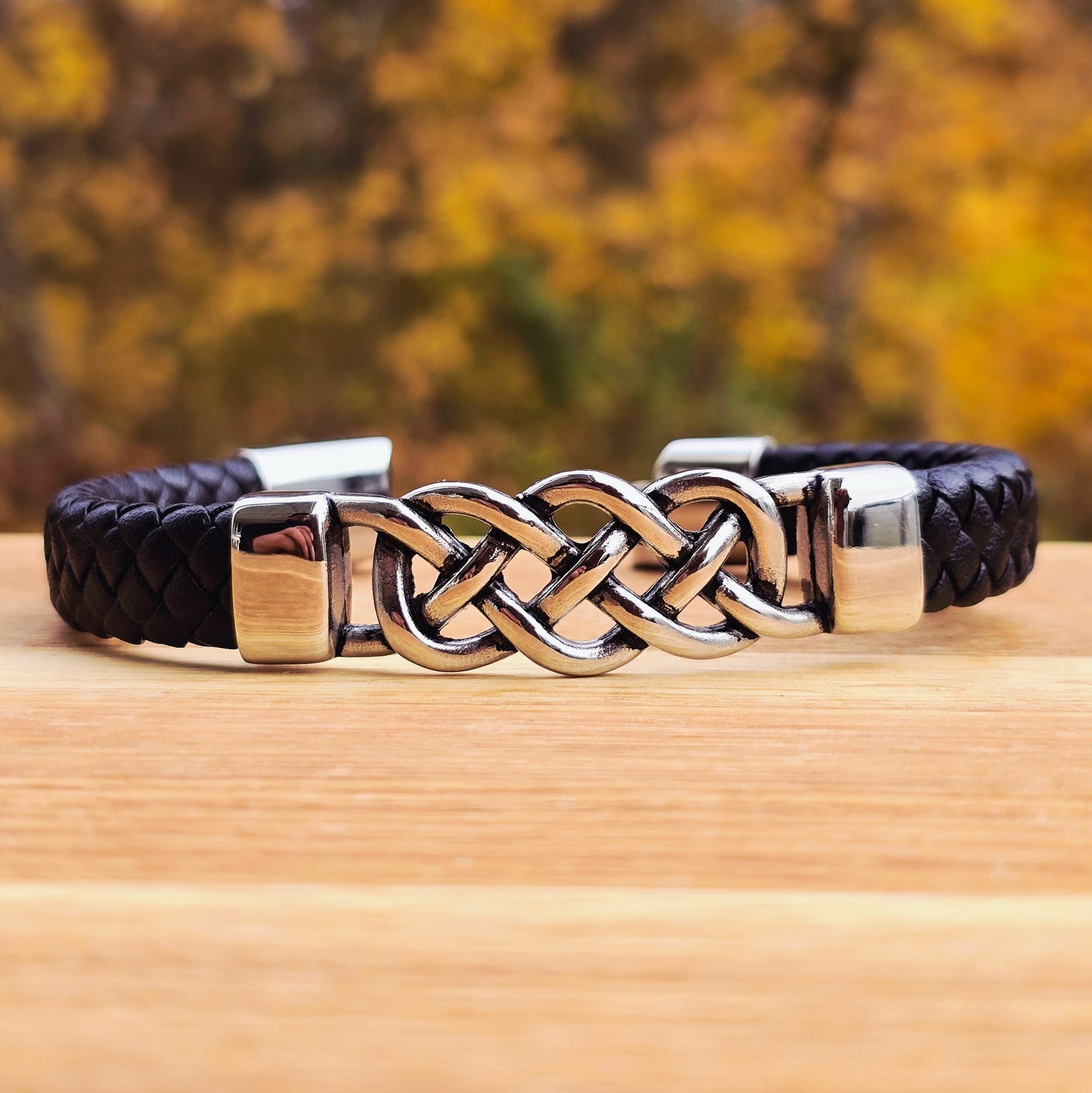 Bracelet "Massive Knot" Leather