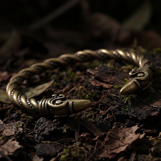 Hugin and Munin Legacy Bangle - Bronze Finish Edition