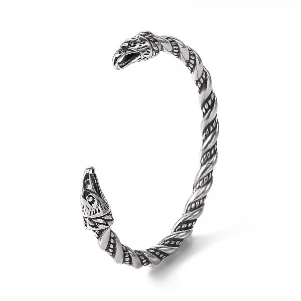 Raven Bangle Twisted - Silver
