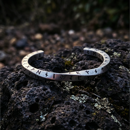 Runic Twisted Arm Ring - Bangle