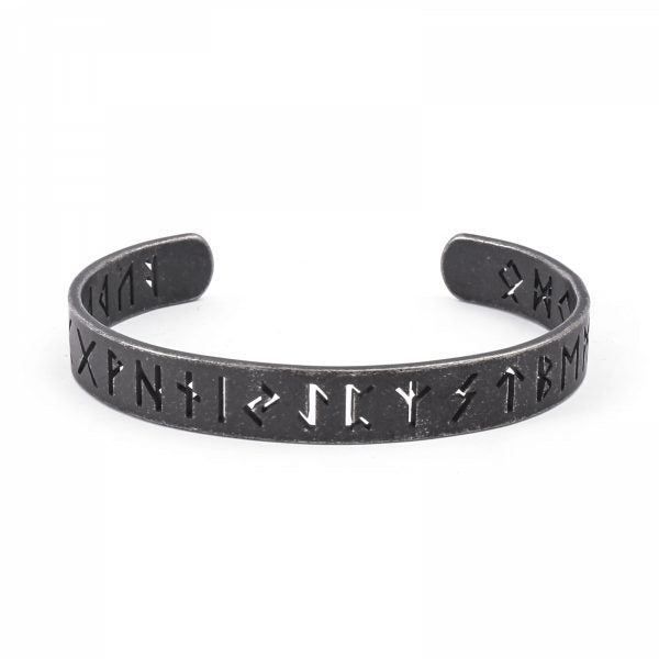 Bangle “Runes of the North” (Black)