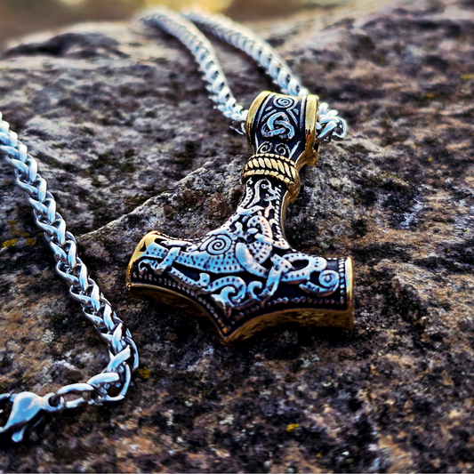 Necklace Mjölnir Asgard-Knot - Dual Tone