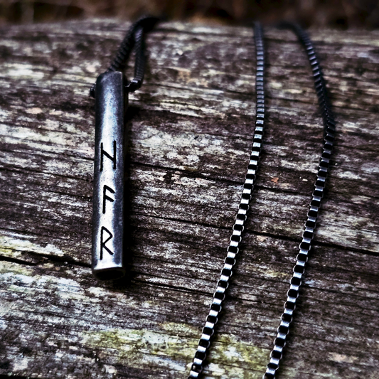 Necklace Norse Bar Antique