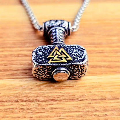 Necklace "Mjölnir Classic" (Dual Tone)
