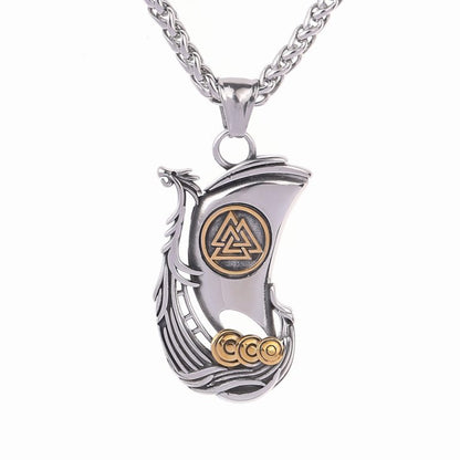 Halsband Drakkar Långskepp - Dubbelfärgad