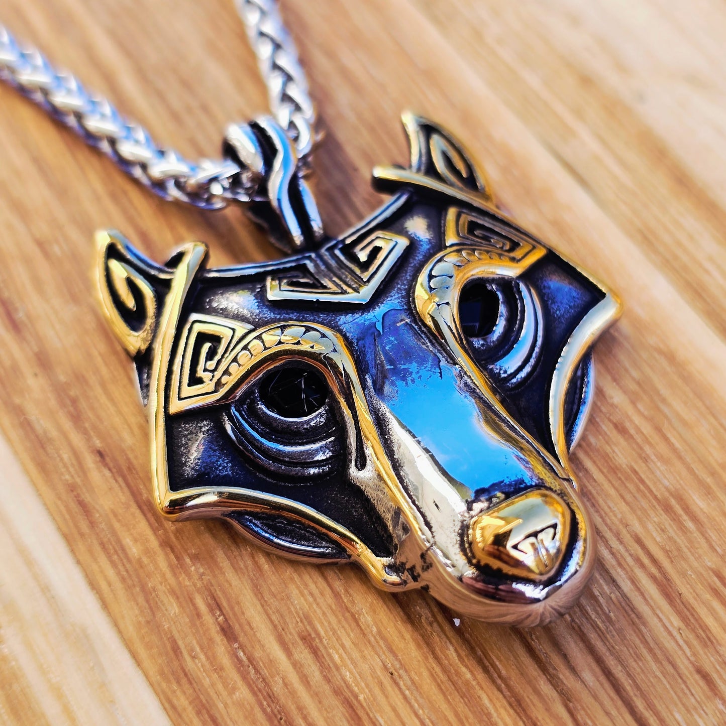 Wolf Necklace “Freki Legacy” (Dual Tone)