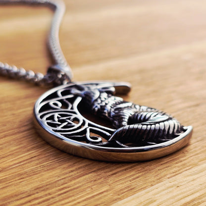 Wolf Necklace "Howling 2 the moon XL"