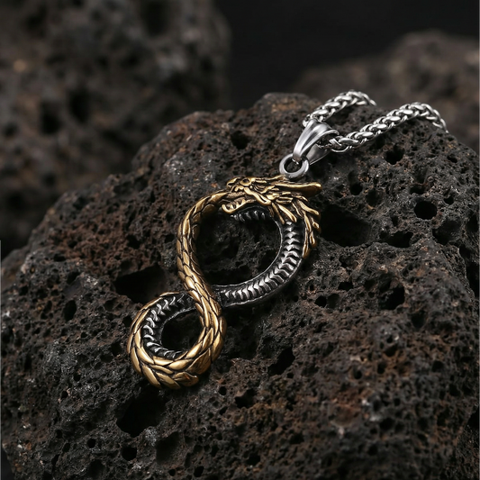 Necklace Jörmungandr the Midgard Serpent - Dual Tone