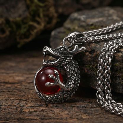 Halsband Baby Dragon - Röd Boll