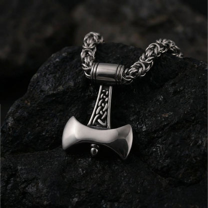 Kunglig kedja halsband Mjölner Sleek