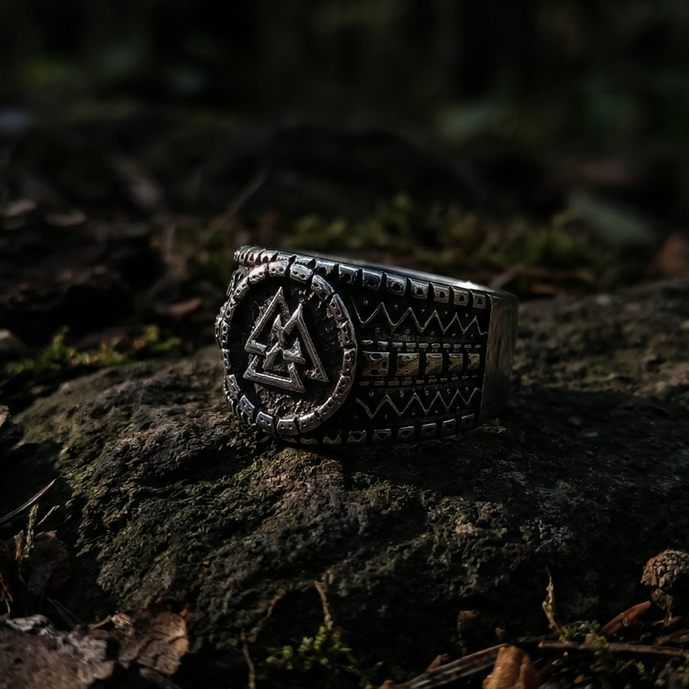 Wikingerring Valknut Antik