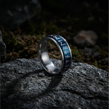 Runenring Eleganz Blaue Edition
