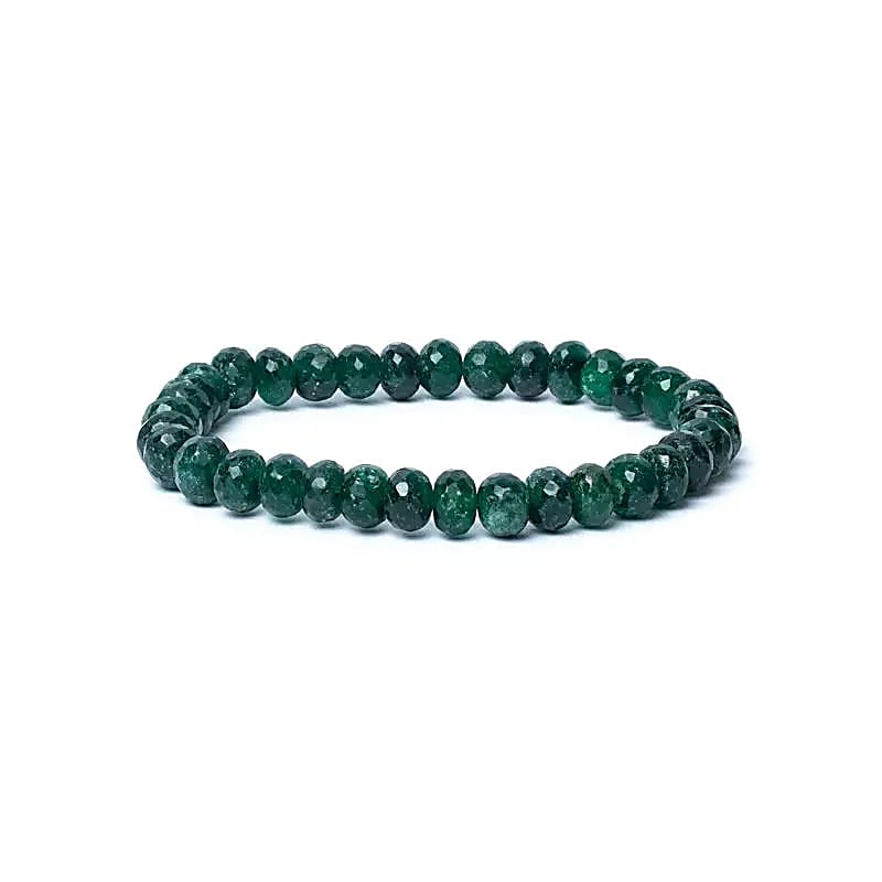Faceted Green Aventurine Bracelet 8 mm (AA Quality)