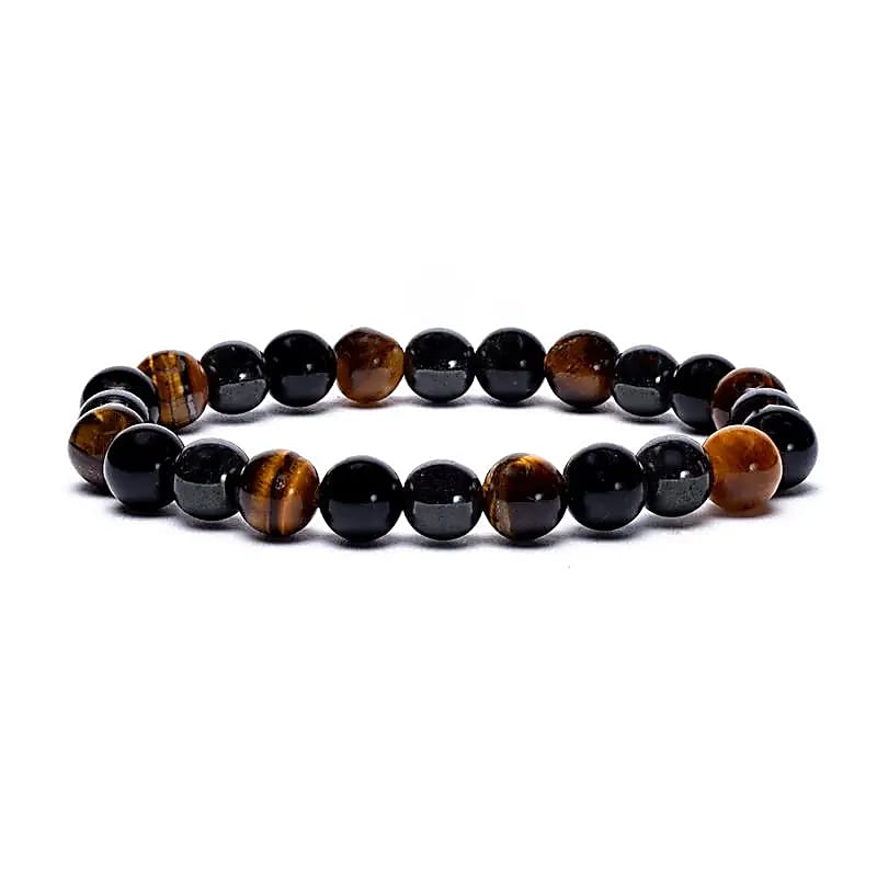 Armband Hämatit, Obsidian &amp; Tigerauge
