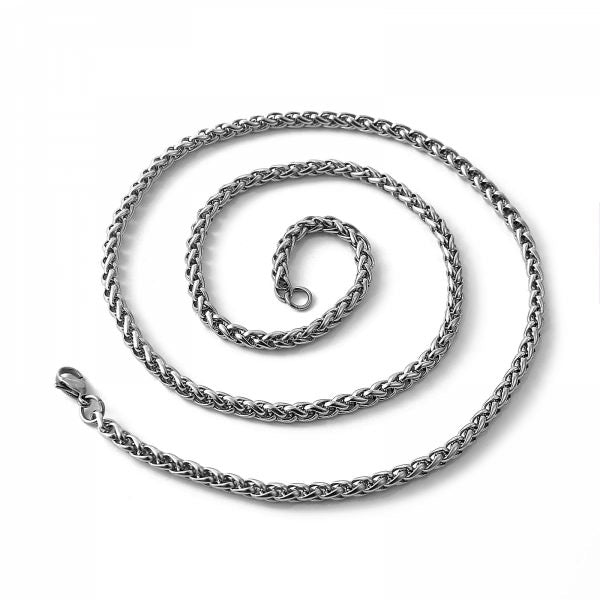 Vetekedja 4mm Halsband (Silver)