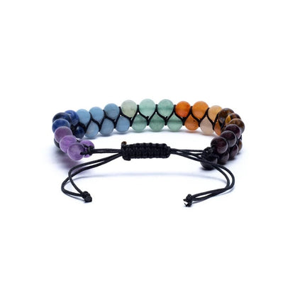 Doppelreihiges Edelsteinarmband – Harmonische Farben