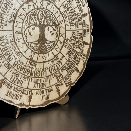 Wheel of the Year – Nordic Wooden Decoration