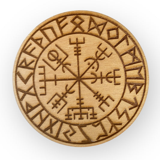 Glass Coasters - Nordic Rune Coasters