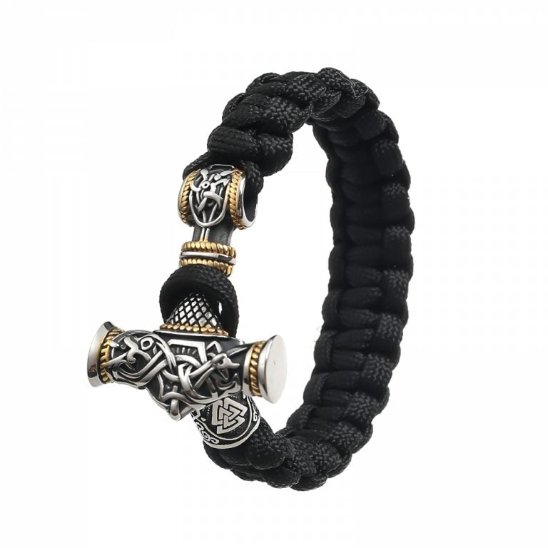 Paracord Bracelet "Mjölnir Asgard-Knot" (Dual Tone)