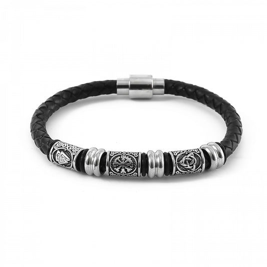 Lederarmband "Viking-Amulett"